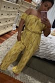I like this jumpsuit!!!! It Super comfortable, stylish and perfect color for my upcoming vacation. However if I was allowed to return I would because is to big for me. - Malka R.