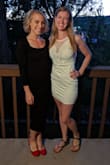 Wore this for my bachelorette party and loved it! I'm on the tall side and it didn't slide up/ever feel too short. I wore sticky bra cups because I'm not comfortable braless. Lots of compliments and very comfortable! - Caitlin E.
