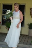 This dress was perfect for our outdoor wedding. Only alteration I had to do was the length. I would definitely recommend. - Jeanne M.