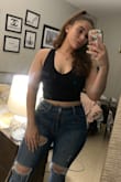 I love wearing this top. No need for a bra. It's stretchy. It's very comfortable. Perfect with high waisted jeans! - Emily D.