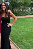 This is the perfect dress for a black tie wedding. The material is thick enough to not wear a bra. It was a little long on me but high heels did the trick. I received a lot of compliments and can't wait to wear it again!! - Josephine M.