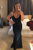 This dress is absolutely gorgeous! Fit like a glove. The material is a little heavier which I like. Very good quality and feel. - Francesca M.