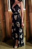I wore this dress to a summer wedding. It is perfect for such an occasion. It fit just perfectly. I wore 3 inch heels and the dress was barely off the ground... so heels are a must. - Penny A.