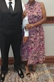 I wore this dress to my nephews July wedding. It was perfect. Just the right length I wanted. I received so many compliments from other wedding quest including the bride. The dress material flows beautiful. - Courtney S.