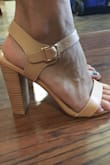 I was hesitant after reading reviews on what size to get but got the 7.5 (I normally wear a 6.5-7 depending on brand). I'm so happy I went up! They fit perfect! I also couldn't decide what color to get so I got both! And so happy I did! My only complaint is that on one of the brown shoes, the part that your foot touches is coming up before even wearing them anywhere. But it's kind of okay, I got them for like $10 during the 40% off sale. But love them and am really happy with my purchase! - Ashton S.