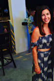 Doesn't show too much skin and super comfortable. The skirt is long and I had to hold it up as I walked, but I still loved it! - Kelly G.