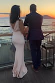 I really liked this dress. I might have bought it too small, but I was scared a bigger size would be too big since I'm short (I had it altered). The light color of the fabric and the fit made every bump noticeable, but overall I love the dress and the fit. - Daniela L.