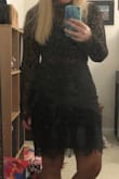 This is great. I wasn't sure whether to get M or L. If have very big hips and a pretty small waist, fairly large chest, and chubby arms. Everything fit perfectly with a M, but the waist was just a little loose. If you're worried about it being too tight, I wouldn't. - Abby M.