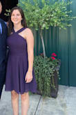 I was slightly in-between sizes of S & M ultimately with my 29 inch waist I chose the medium for more comfort. I loved it and had so many compliments! - Paige B.