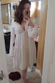 So cute and flowy and hippy-dippy but still classy... and Christ is it flattering! It's pretty low cut (see photo) but that's an easy fix if it makes you uncomfortable. - Lindsey A.