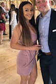 Paired with a pair of Lulus heels, I did love this dress to wear to a wedding. It was loose on me and short on me at the same time. I had to keep pulling it down. It didn't have the bodycon look I was going for. However, I think it was classy for a late summer barn wedding and I got a lot of compliments about it. - Nicole W.