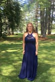 I really like the dress. It's a beautiful, elegant dress that would look great on anyone. It does run a little long. I'm 5'7 and I wore high heels and the dress was still long. - Almina G.