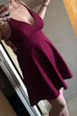 This dress was great! So many compliments, runs pretty true to size. The only thing I would say is that there's not much support for people with larger breasts. The back looked surprisingly good, and showed little to no back fat, which was something I was concerned about. Overall, would definitely recommend! - Meghan F.