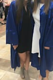 Wore this to my graduation and it was a great fit! Had to slightly alter the shoulder straps because I didn't want the V cut to go as low but still would've fit without alterations! Overall loved it! - Simera C.