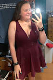 This dress was a perfect fit. The only thing I will warn you is that where the dip is there is a metal "v" that is hard and on me personally didn't look good. Other than that, this is an amazing dress - Rebecca K.