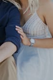 I wore this for my engagement session. I pondered for weeks what dress to get- I just couldn't find my "vibe". This was actually my last add online, and ended up being my favorite dress! I received so many compliments! And it even withstood playing in the ocean at the end of our session. Dry cleaned like a dream. - Tracy K.