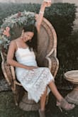I absolutely loved wearing this dress, and it fit me perfectly! I got so many compliments! It perfectly accentuates your waste too! Only thing is if you're tall you might fall like the slip could be a little longer, but I was fine for the most part! I wore this for my bridal shower and got so many compliments on it! - Tyler M.
