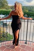 I love this dress, especially coming from someone who is petite and curvy. It's hard to find long dresses that fit without getting any alterations.

Side note - I am bigger in the chest area so it was a little tight up top. But not enough for me to go up a size since everything else fit perfectly.

Wore it to a wedding, received a lot of compliments! - Gina A.
