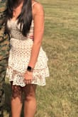 I wore this dress to a graduation ceremony and it was so cute. I received many compliments while wearing it. The dress is very comfortable and appropriate for more formal events. I'd say its a must have piece! - Nathali A.