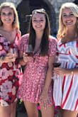 This is my new favorite romper! Easy to dress up or down and super comfortable. A little on the shorter side so you might want to be careful on size if you're taller. - Marley M.