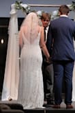 It was so affordable I ordered it larger since I planned to make a few simple adjustments to the straps, lowered the zipper, and took in the side a bit to give it a more open back look! LOVED the dress! Such comfortable fabric! I could move freely and enjoy my wedding reception! - Nicole G.