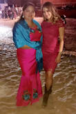 I wore it to a Quincera and started the night with heels but then changed to cowboy boots to be more comfortable  and it looked even better. Love the dress and the color! - Luisa A.