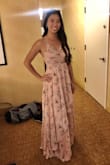 Bought this dress for a wedding and it is absolutely gorgeous. Great material and great fit. I especially liked that the straps were adjustable, so I could tighten the dress as much as I needed. The only thing that I would point out is that the dress is pretty long. I am 5'7, was wearing 3 inch wedges, and they were still dragging on the floor. I made it work since I procrastinated and got my item 2 days before the wedding. But if you are shopping ahead, I recommend getting it early so you have time to get it altered if needed. - Danielle L.