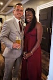 Love this dress! It was so comfortable and stretchy and I could move in so well. The trail end was long like previous people have said but it wasn't too bad with my heels and I just held it up when I took my heels off. - Rica M.