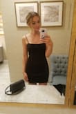 I did not find this to run really tight like other reviewers. I ordered my normal size, if I order another color I'll try a size down. I wouldn't consider myself really thin in my stomach/thigh area (this is very flattering). Anyways it was tight enough. Just go with your usual size. The chest fit rather large on me. I'm a 34c and had to wear a strapless pushup to fill it out. This could be a problem if your chest is smaller and you wear a size small. The straps also kept slipping off. Easy fix if I wasn't lazy. This dress would best fit a curvier gal. I am straight up and down. Overall this is a great dress for the price. Lulus is seriously a girls best friend! Thanks for helping me slay a classy dinner date. - Allison