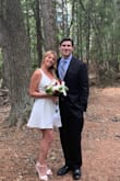 It was a great dress for my elopement in MT. It was thick enough that I didn't really need a bra. Unfortunately the straps were a bit too loose and it would have been better if I had went with a size smaller.
Overall cute dress! - Kelly N.