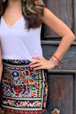 I had a Mexican Fiesta party to attend and this couldn't have more perfect for the theme. Lots of compliments. The quality is amazing and fabric is more of jean material. I'm a size 6, medium fit just right. - Monica V.
