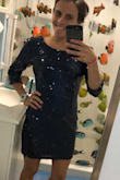 I absolutely love this dress!!! It's perfect cos I'm going to a wedding and the weather will be a bit chilly and the sleeves of this dress are perfect. I was scared it would fit right around my shoulders but I am almost 100% sure I won't rip it. I'm still deciding if I'm wearing red or black shoes! - Maria B.