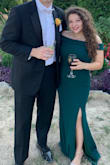 Absolutely LOVE this dress! I received SO many compliments - not just on the style but also the color! Stretchy which is a plus! Definitely high-quality material, you can tell by the weight of it. The cut is classy and flattering! - Christina F.