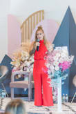 I absolutely LOVE this jumpsuit! I wore it for an event that I was speaking at and got so many compliments. It's super comfortable, the back is really flattering (with no side-boob!), and the color is beautiful. - Preslie H.
