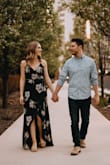 Loved this dress. It worked perfectly for our engagement photos. Even with heels on it was a bit long on me but I was able to get it hemmed. You'll likely need a sticky bra instead of a strapless bra based on the wrap in the front. - Alex C.