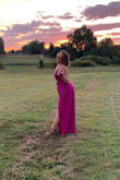 I ended up returning the red small for a magenta medium and glad I did. If you have a long torso size up because the top portion is a little bit small in length but everything is perfect in your correct size.
I wore this to a wedding and had a blast being able to dance, jump and pretty much do anything my heart desired without the constraints that wearing a dress has.
As always Lulus does it again! - Michelle S.