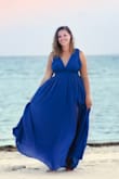 This dress was beautiful for beach pictures. - Sarah M.