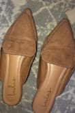 I was really excited to get these shoes for work! They were true to size and very comfortable. However, after wearing them for only two hours they started to crease on top. The pictures are after only wearing them twice. Disappointed that the new look did not last and they already look beat up. - Megan K.