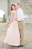 I'm usually a size medium in dresses from here but the M was way too baggy. The small was a perfect size. The length was perfect for me since I'm so tall but could cause issues for someone who is shorter then me. - Kayla H.