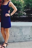 True to past reviews, the straps are entirely too long unless you have a long torso. I had mine tailored so the straps would not fall down. Overall happy with purchase! - Britney S.