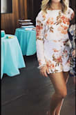 I wore this for what I thought was my 30th birthday dinner (ended up being a 30th birthday surprise party) and I must say I love this romper! I received so many compliments! Perfect for fall! The open back is the perfect touch and with a little tape, the chest area wasn't an issue when going braless. Fits true to size. I usually wear a M in Lulus dresses and opted for a small based on reviews and it fit perfect. - Jessica W.