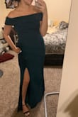 Got this for a bridesmaid dress and I love it! Material is thick, soft and so comfortable! It's very flattering and so pretty - Cherish S.
