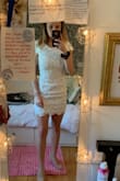 The fit ran too big. Initially ordered a small since I am typically a size 2-4, but it was too long and big at the waist. The material is great quality and the lace is sturdy. - Leeann W.