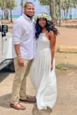 Loved this dress. The top does run a little big so it was loose even with the lace pulled snug. But other than that It was perfect for my beach wedding in Honolulu. I'm 5'4 145 lbs for reference and ordered a size medium. - Rikysha S.