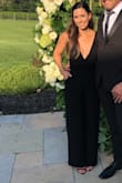 Great material, fit great, a little snug around the rib cage, but still loved it. Did not have to alter or hem at all! - Kelly Z.