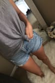 These are perfect if your looking for a nice pair of high waisted booty coverage shorts! I actually roll the front up once for my liking, and the back is still super flattering having enough length to wear them to my kids outdoor activities. - Rebecca C.