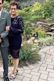 Wore the dress to my niece's wedding. All the sisters wore blue. - Evelyn M.