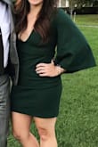 I literally want to wear this dress to every event. It's very comfortable, fits perfectly, and is so cute. It's a little open through the neck so I might try fashion tape next time but otherwise, it's great!! - Erin S.