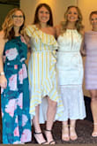 It fit perfect for a bridal shower I was involved in. Snug zipper made me feel secure. Second layer underneath so you can't see through it. - Jessica T.
