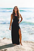This dress is my new favorite! I'm very petite so I had a tailor adjust the dress to fit me but worth it. This dress can be dressed up or down and the material is so soft! It was the perfect dress for my photoshoot in San Diego. You won't be disappointed with this dress! - Kim S.